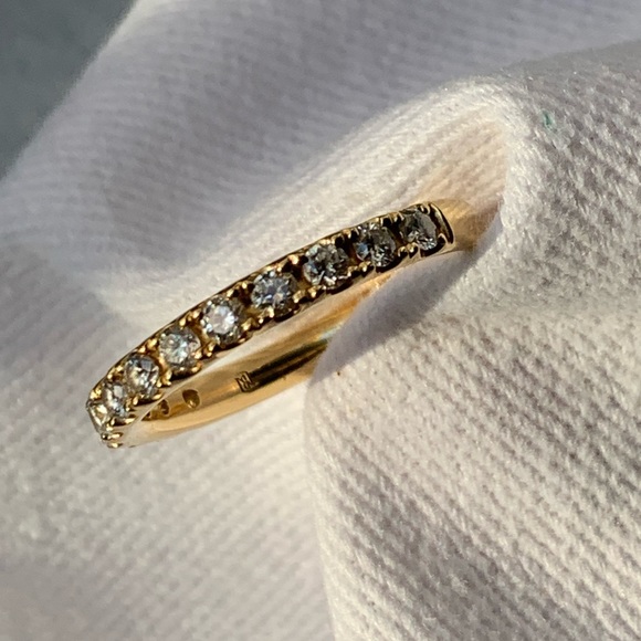 Riviera Pavé Diamond Ring In 18k Yellow Gold (1/2 Ct. Tw.) - Picture 11 of 16